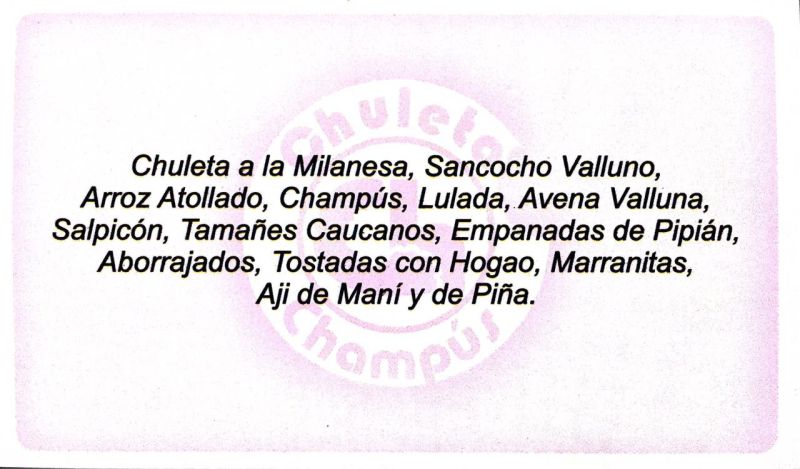Chuleta y Champús - Bogotá - La Rosca